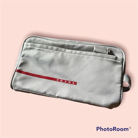 prada mens clutch|Prada rossa clutch.